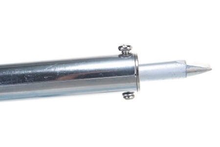 Двухкомпонентный электропаяльник Зубр Эксперт рукоятка жало ДСС форма клин 100 Вт 55402-100