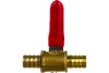 Шаровой кран Pegas pneumatic латунь, елочка, под шланг, 10x10 мм 4412