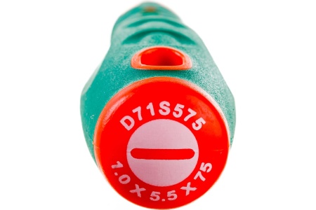 Стержневая шлицевая отвертка Jonnesway D71S575 ANTI-SLIP GRIP, SL5.5x75 мм 49953