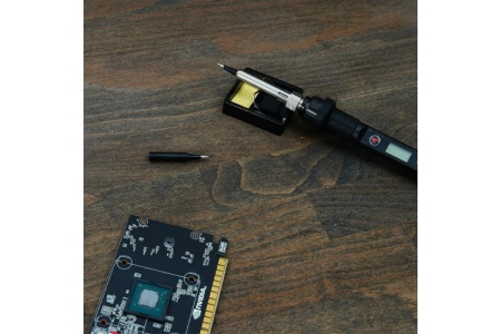 Цифровой паяльник DEKO SI10 80Вт/220В в кейсе + набор аксессуаров, 12 шт 065-0400