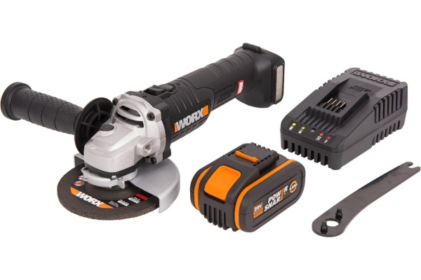 Угловая бесщеточная аккумуляторная шлифмашина WORX WX812 Угловая бесщеточная аккумуляторная шлифмашина WORX WX812
