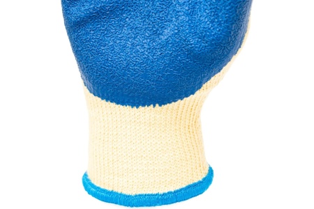 Трикотажные полиэфирные перчатки СИБРТЕХ латексное рельефное покрытие, размер 8 677515