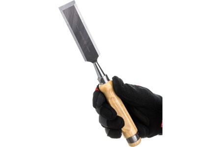 Плоская стамеска HOEGERT TECHNIK с деревянной рукояткой, 32 мм HT3B852