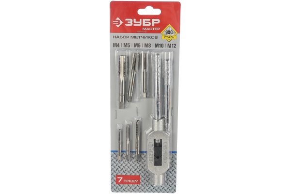 Набор металлорежущего инструмента 7 предметов (М4-М12) Зубр 28126-H7