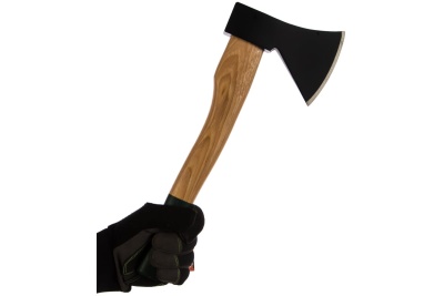 Плотницкий топор KRAFTOOL с особопрочной рукояткой из американского орешника Hickory, длина 360 мм, 0,6 кг 20653-06