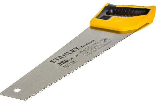 Ножовка по дереву Stanley TRADECUT с закаленным зубом, 7 Х 380мм STHT20348-1