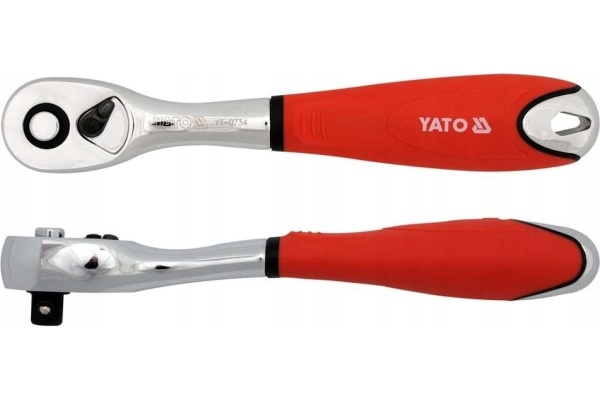 Трещотка YATO с изогнутой ручкой 3/8" YT-0734