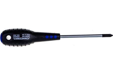 Крестовая стержневая отвертка Jonnesway FULL STAR PH1х80 мм D04P180