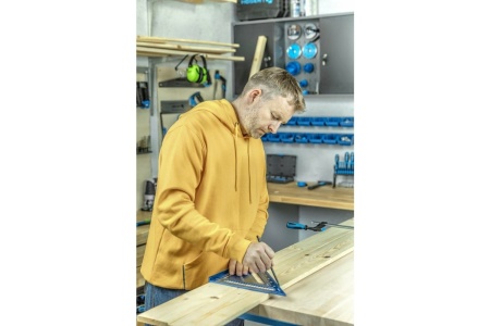 Хлопковое худи HOEGERT TECHNIK NIERS, горчичное, размер L HT5K381-L