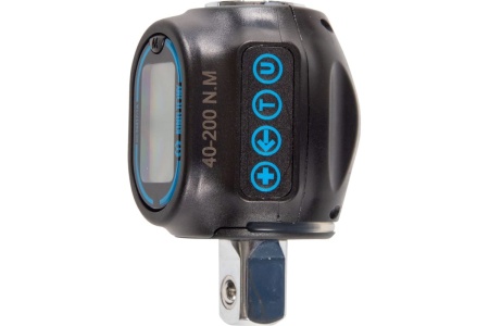 Динамометрический адаптер KING TONY серии "DIGITAL", 1/2", 40-200 Нм, 4 предмета, кейс 34417-1A