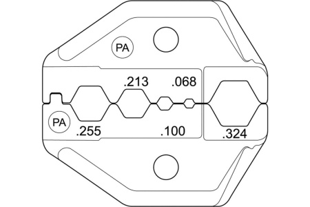 Кримпер для обжима F и BNC разъемов RG-58, RG-59, RG-62, RG-6 REXANT ht-301 PA 12-3214