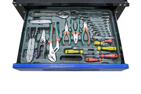 Тележка с инструментом AIST 146 пр. 4-32мм SL-гр 6 ящиков 0-901146M 00-00024693