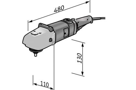 Полировальная машина с кожухом и рукояткой FLEX LK 602 VR 258580
