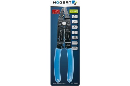 Клещи для снятия изоляции HOEGERT TECHNIK 215 мм HT1P220