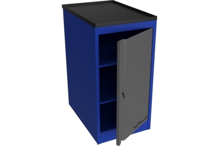 Инструментальная тумба Верстакофф PROFFI T RAL5005, дверца RAL7024, центральный замок+лоток 106581
