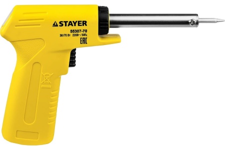 Электропаяльник STAYER Maxterm 30-70 Вт конус 55307-70