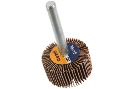 Круг лепестковый с оправкой (30х15 мм; P320) ПРАКТИКА 648-939