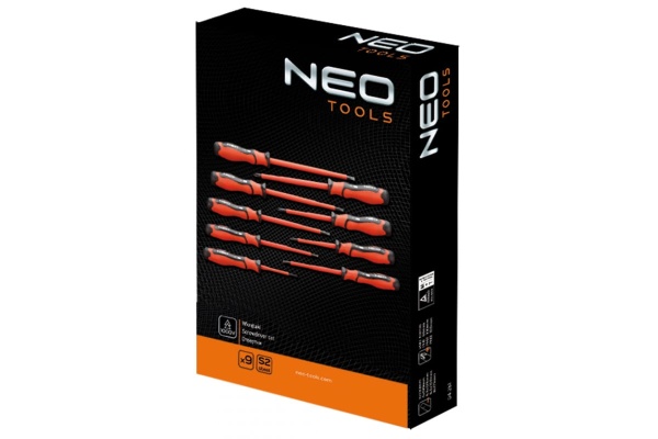 Набор отверток NEO Tools 1000 В, 9 шт. 04-261