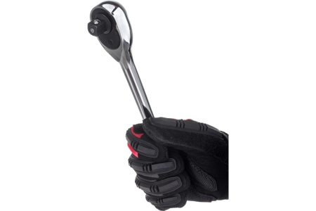 Трещотка ЭВРИКА 1/2 72-зубцовая с прямой металлической ручкой ER-71272