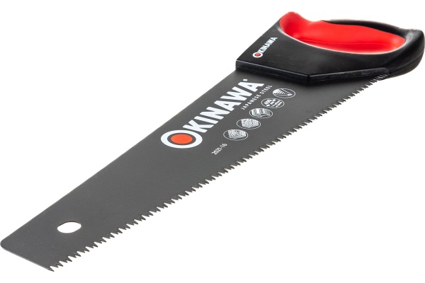 Ножовка по дереву ЦЕНТРОИНСТРУМЕНТ OKINAWA с antistick покрытием 400мм 2021-16