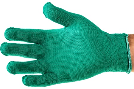 Перчатки Россия нейлон, 13 класс, цвет изумрудный, L 67823