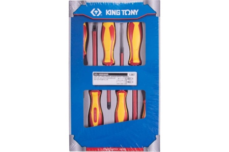 Набор диэлектрических отверток KING TONY, 6 предметов 30606MR