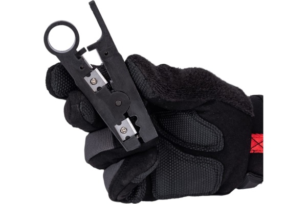 Устройство для зачистки кабеля VCOM UTP/STP, плоский телефонный D1920, аналог HT-501 D1920