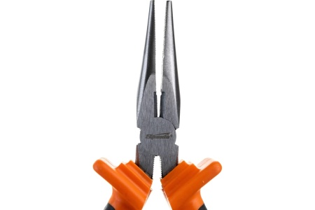 Длинногубцы 160 мм, прямые шлифованные, двухкомпонентные рукоятки SPARTA Comfort 17165