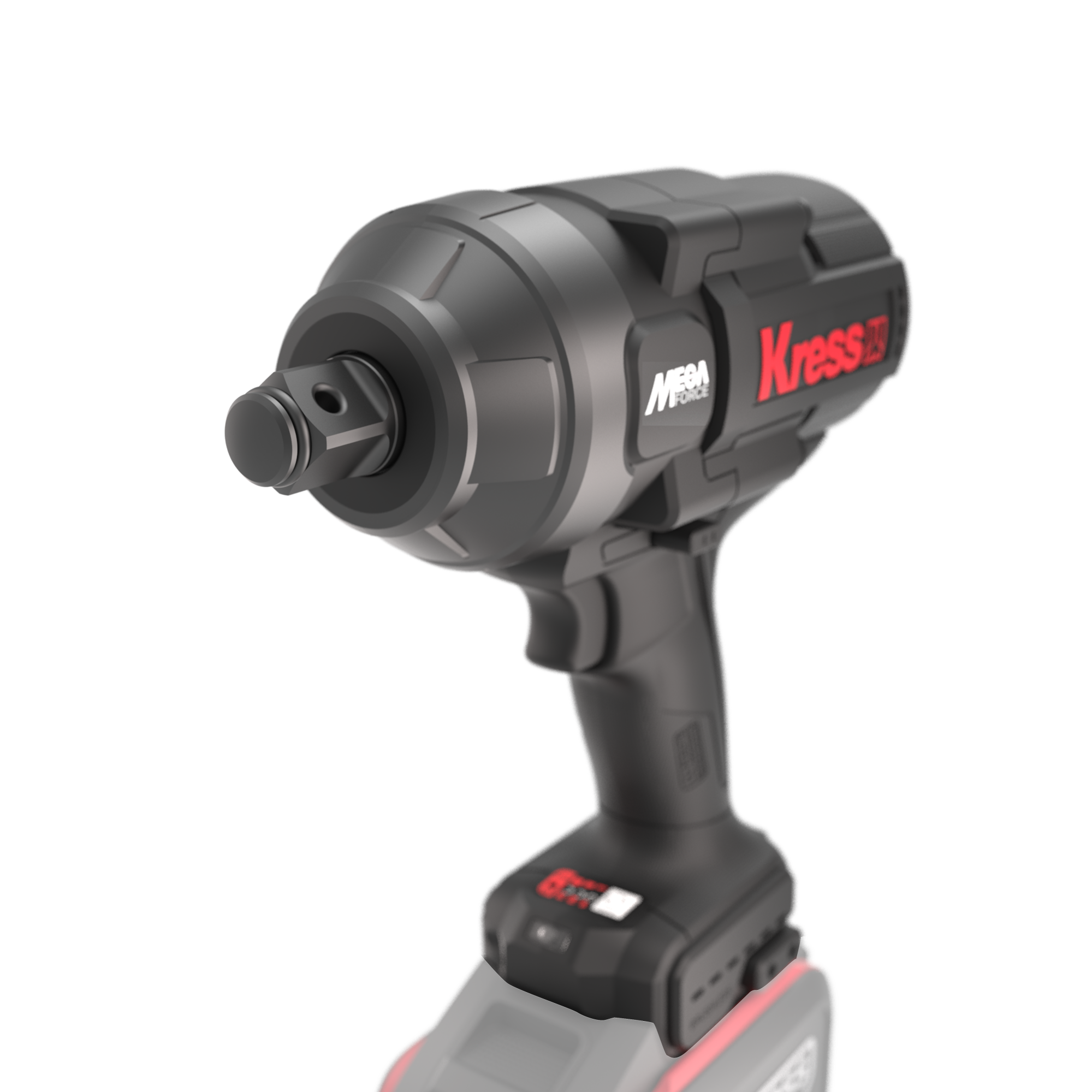 Гайковерт аккумуляторный бесщеточный KRESS KU35.91, 20В, 3/4", 1700 Нм, без АКБ и ЗУ, кейс