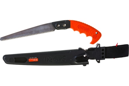 Пила с прямым полотном в чехле, с поясным креплением SAMURAI GSF-180-SH