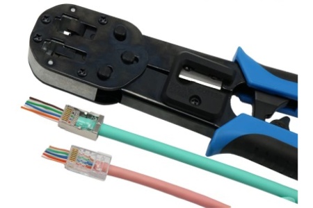 Обжимной инструмент для разъемов RJ45 Hyperline HL-3H00010 PLEZ 403345