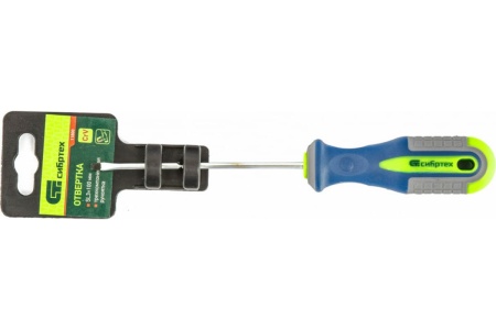 Отвертка SL3.0х100мм, CrV, 3-х компонентная рукоятка СИБРТЕХ 11800