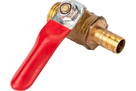 Краник латунный елочка 8 мм - резьба наружная 1/4" Pegas pneumatic 4407