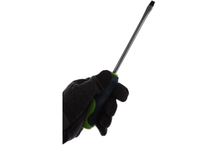 Отвертка, SL8.0 х 150 мм CrV, 2-х компонентная рукоятка СИБРТЕХ 11875