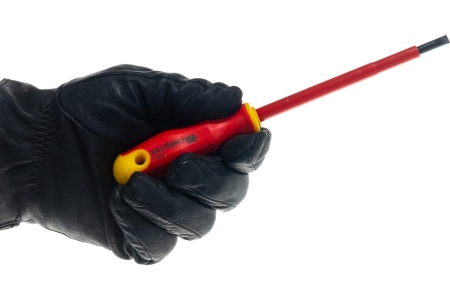 Набор диэлектрических отверток до 1000В, тестер, CrV, двухкомпонентные рукоятки, 5шт СИБРТЕХ 12937