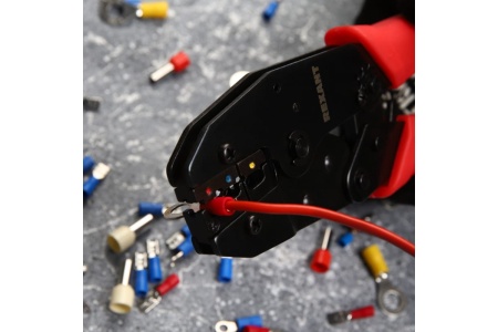 Кримпер REXANT HT-301 W для обжима изолированных клемм 0.5-6.0 кв.мм 12-3021