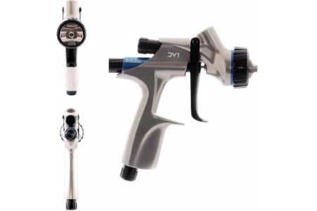 Краскораспылитель DeVILBISS DV1 GRAVITY GUN ONLY KIT, гибридная голова, 1.3 мм DV1-U-000-13-B+