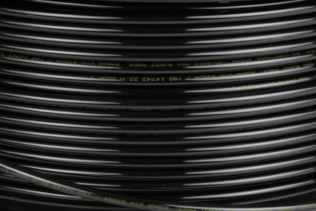 Трубка черная PU 4x6 мм, длина 200 м Harrison HUS0406-BK