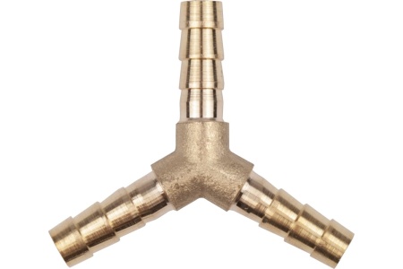 Тройник Y-образный елочка 6 мм, латунь, в блистере AV Steel AV-700334B блистер