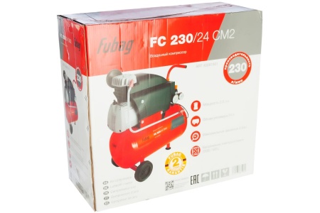 Компрессор FUBAG FС 230/24 CM2 230 л/мин, 24л, 8бар, 1.5кВт, 61431378