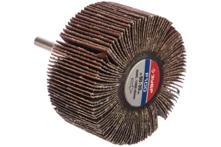 Круг шлифовальный веерный лепестковый (30х60 мм; P100) Зубр 36602-100