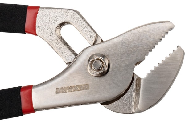 Переставные клещи REXANT 200 мм никелированные, обливные рукоятки 12-4634