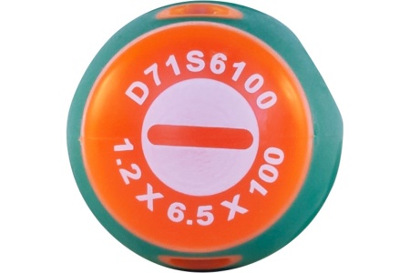 Стержневая шлицевая отвертка Jonnesway D71S6100 ANTI-SLIP GRIP, SL6.5x100 мм 49954