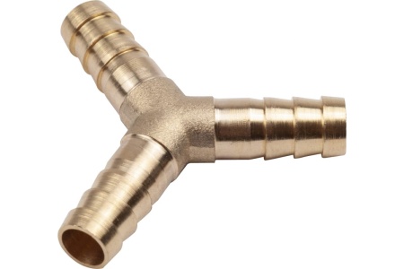 Тройник Y-образный елочка 8 мм, латунь, в блистере AV Steel AV-700335B блистер