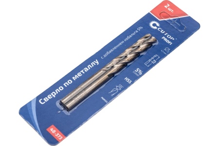 Сверло по металлу с кобальтом (2 шт; 4.1х43х75 мм) CUTOP 48-373