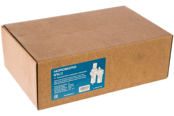 Фильтр воздушный с редуктором и лубрикатором (1/4"; 1700 л/мин) NORDBERG NP8412 Фильтр воздушный с редуктором и лубрикатором (1/4"; 1700 л/мин) NORDBERG NP8412