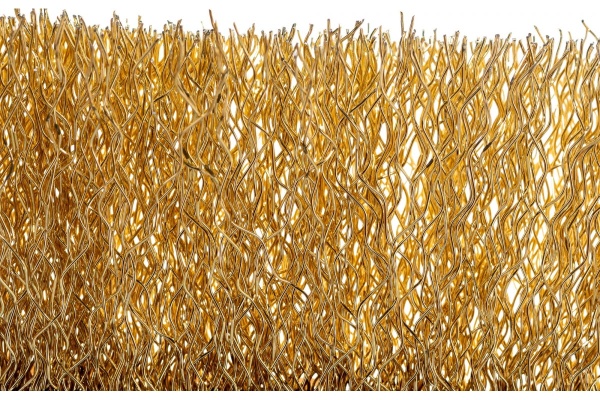 Металлическая щетка Энкор латунь, с пластиковой ручкой 51538