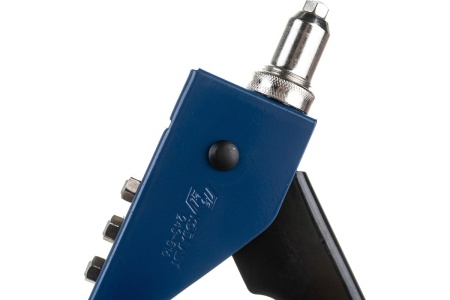 Заклепочник КОБАЛЬТ 260 мм, переставной 0-90 град., заклепки 2,4-3,2-4,0-4,8 мм, блистер 243-516