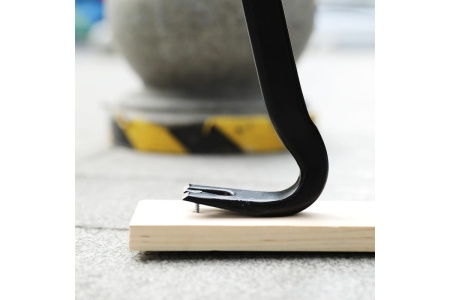 Лом-гвоздодер DELI dl448902 двухсторонний, усиленный, 900 мм, углы наклона 30 и 60, овальный паз с углами 30 и 68, шестигранная форма 112213