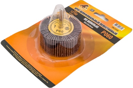 Круг шлифовальный лепестковый на шпильке (60х30х6 мм; P60) Русский Мастер РМ-53302